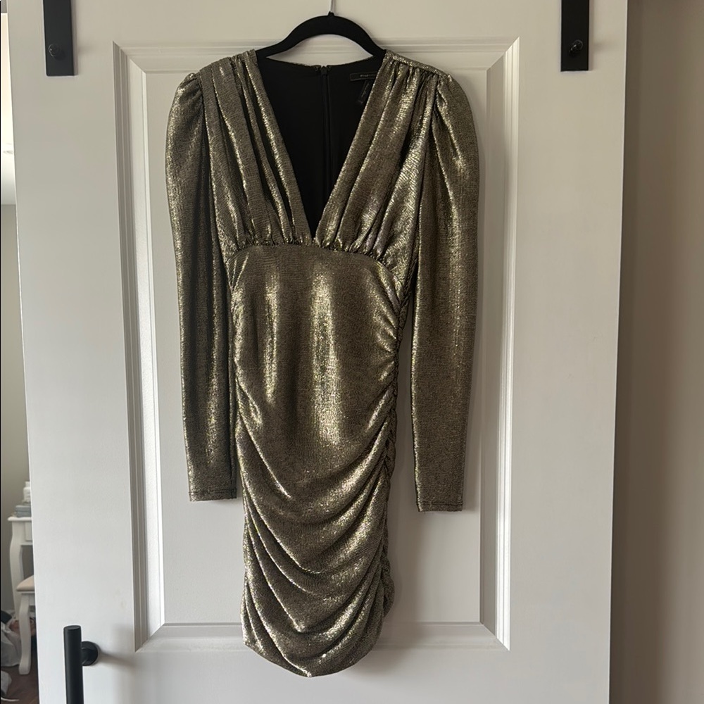 Elegant Gold Metallic Dress